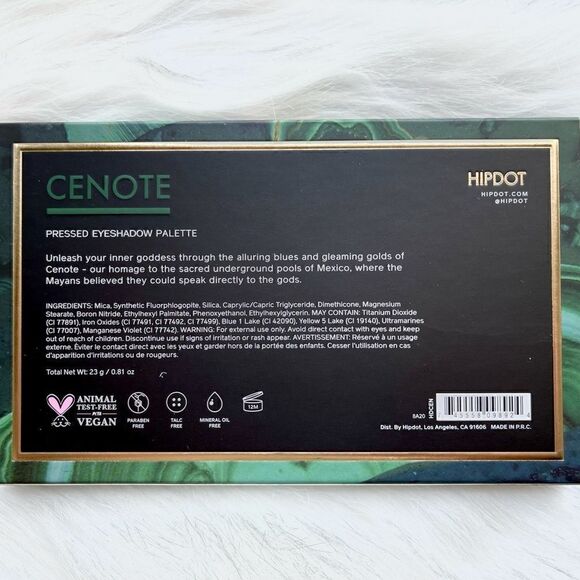 NIB HipDot Cenote Eyeshadow Palette Shimmer Matte - Picture 3 of 9